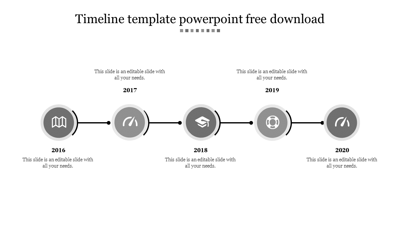 Free - Best Timeline Template PowerPoint Free Download Presentation